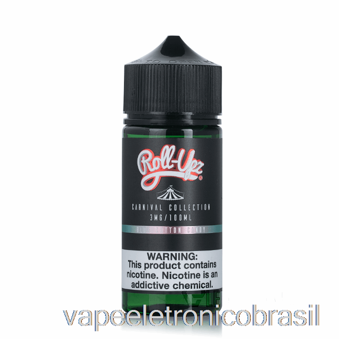 Vape Vaporesso Carnaval - Algodão Doce Azul Por Suco Roll-upz - 100ml 3mg